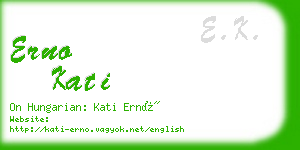 erno kati business card